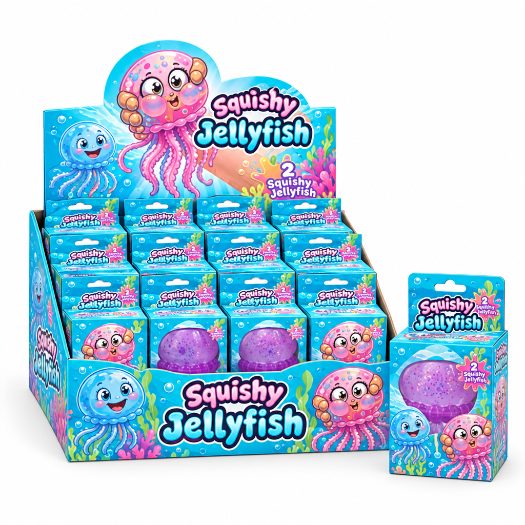 Jellyfish retail packaging and display carton