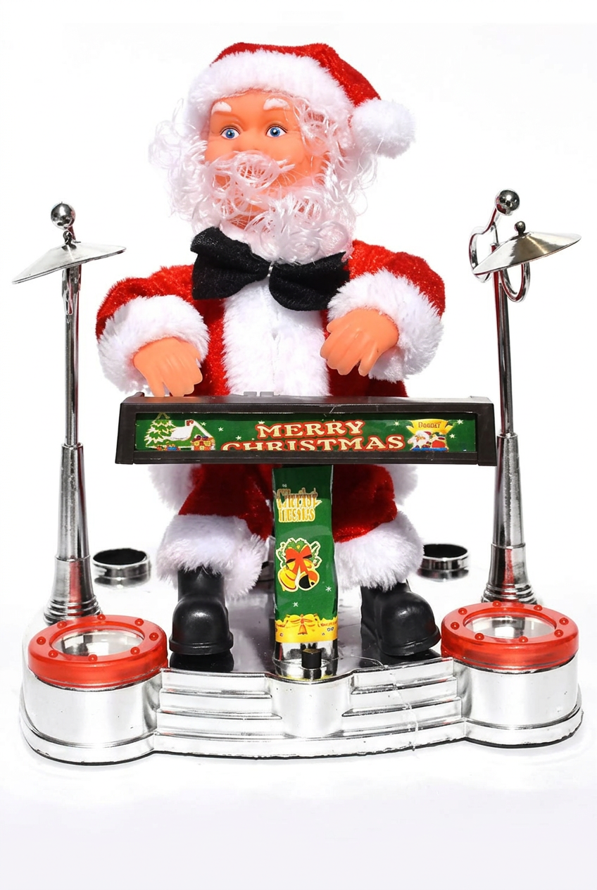 Keyboard Santa studio shot