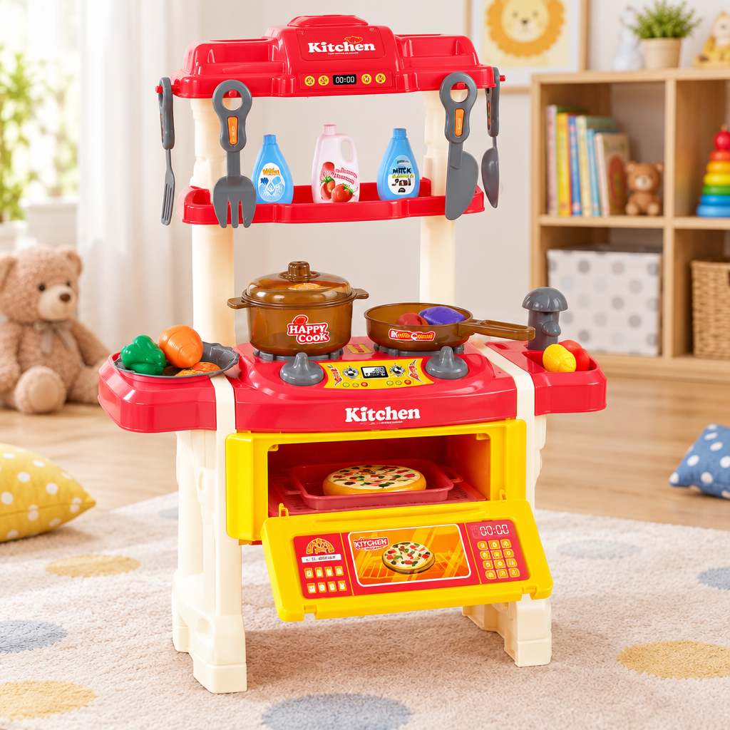 Kitchen playset from a different side angle