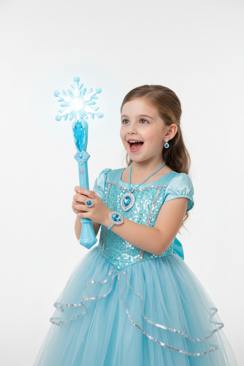 Lifestyle girl holding wand