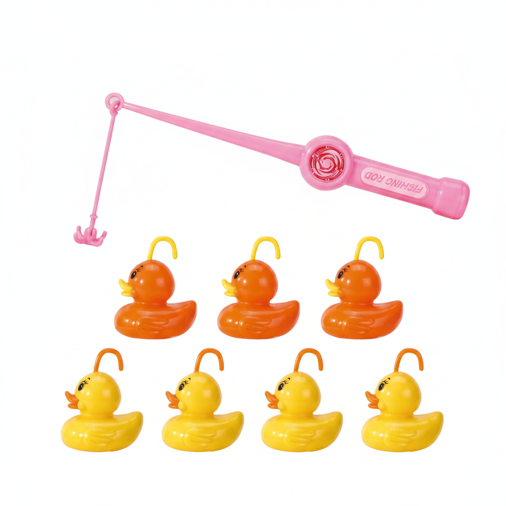Little Angler Duck Fishing Toy Set – 6 Ducks & Fishing Rod