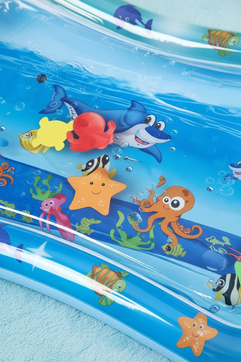 Marine Baby Water Mat - Pastel Detail