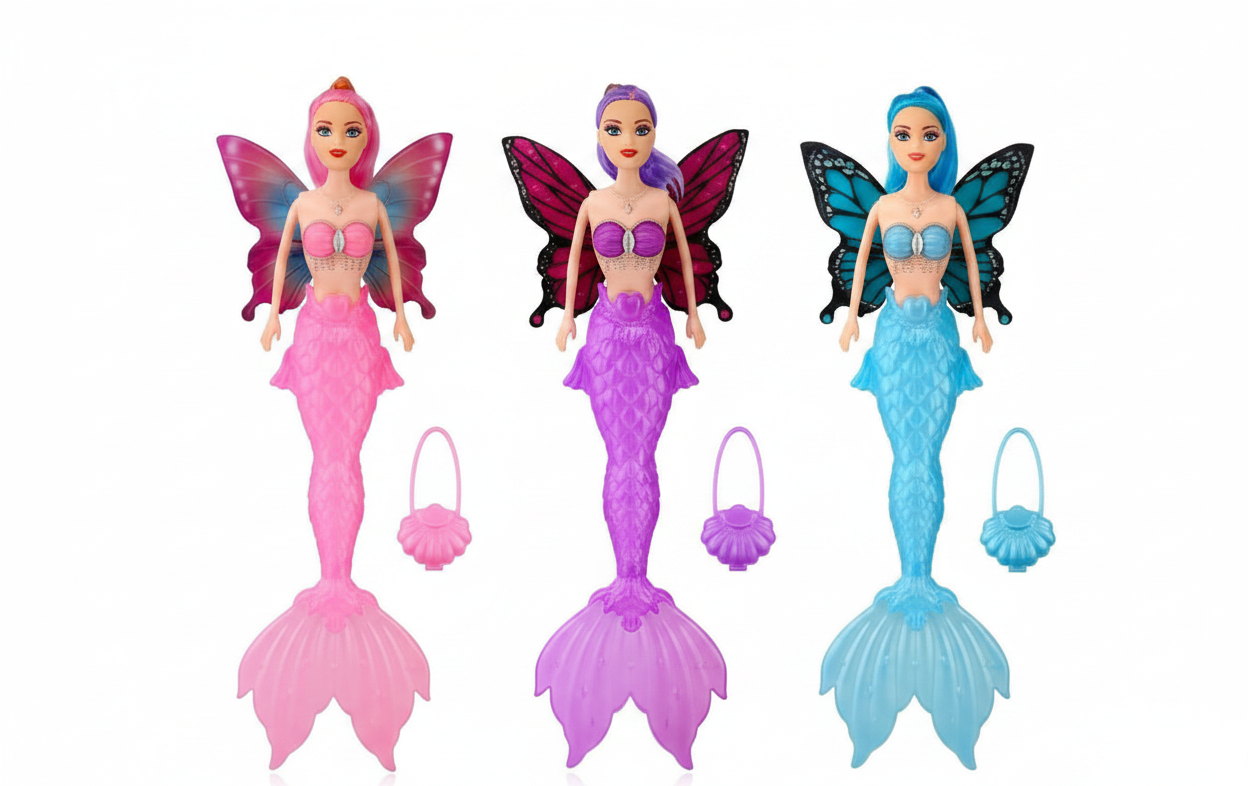 Mermaid Fairy Doll - All 3 Colours