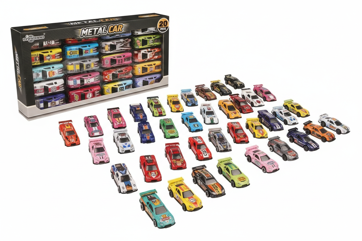 Metal Car Set - Angled
