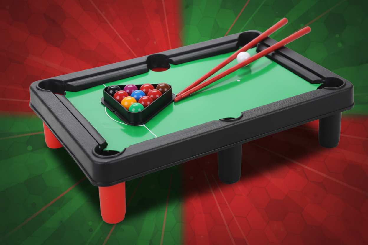 Mini Snooker Set - Angled Hero Shot