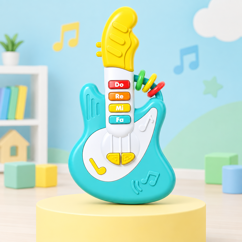 Musical toy displayed in a bright nursery