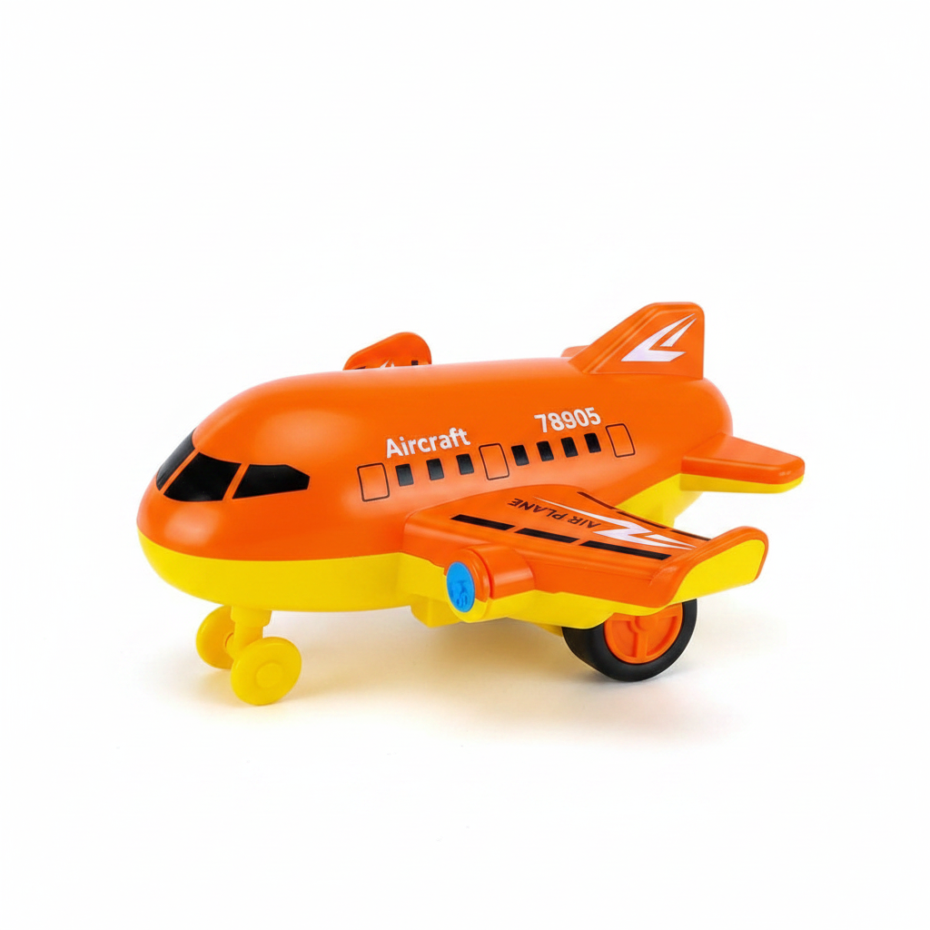 Orange Cartoon Airplane