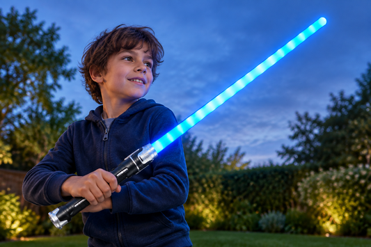 Outdoor blue-hour lifestyle shot