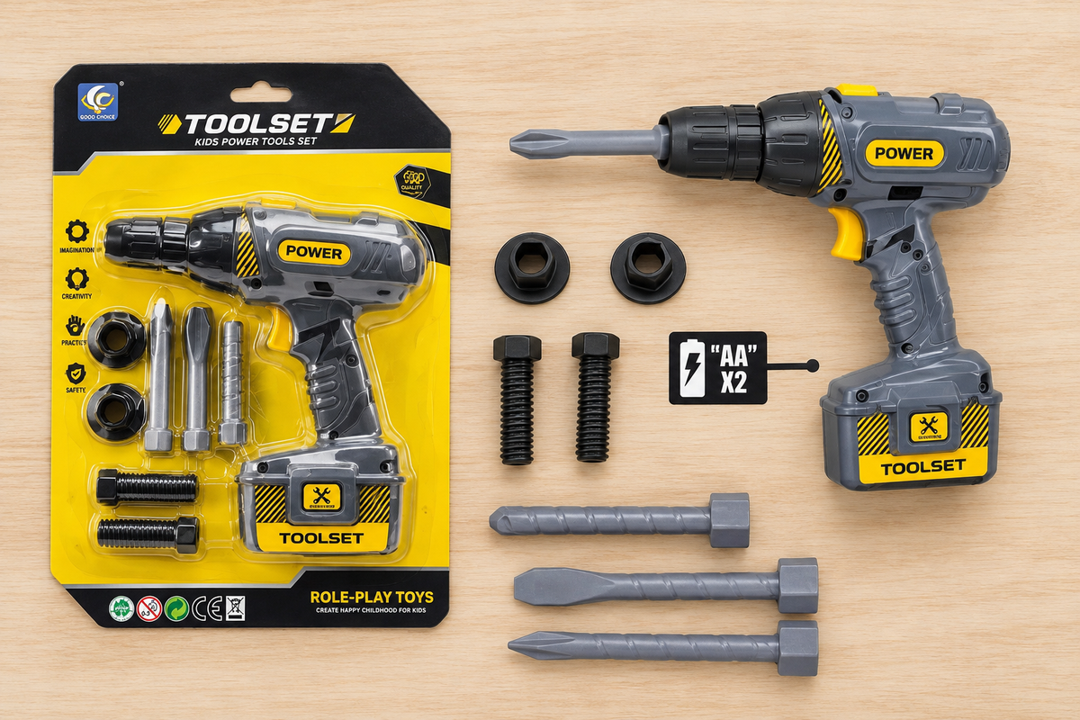 Overhead drill and accessories layout