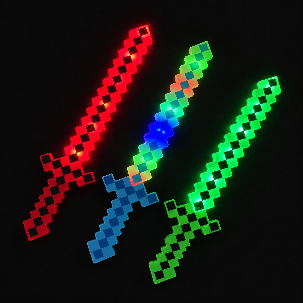 Overhead illuminated sword arrangement