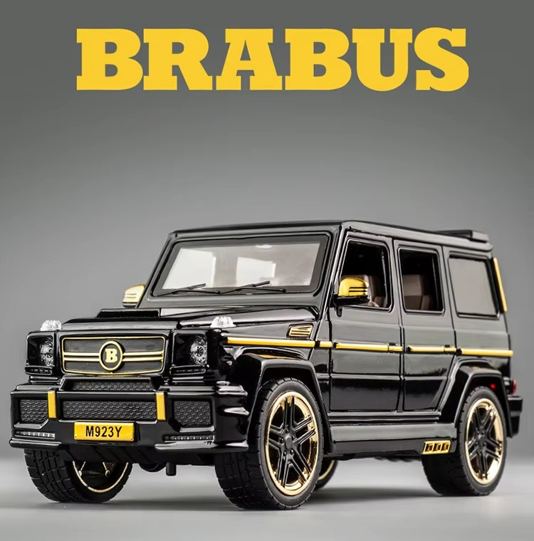 1:24 Barbus Die Cast Car Toy for Kids with Sound, Light and Metal Decoration - Birthday Christmas Gift