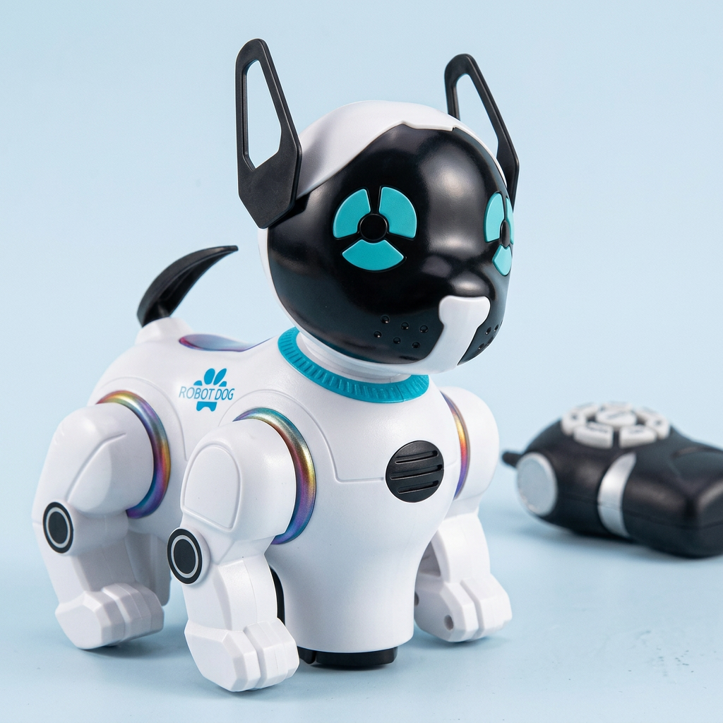 Robot dog detail close-up
