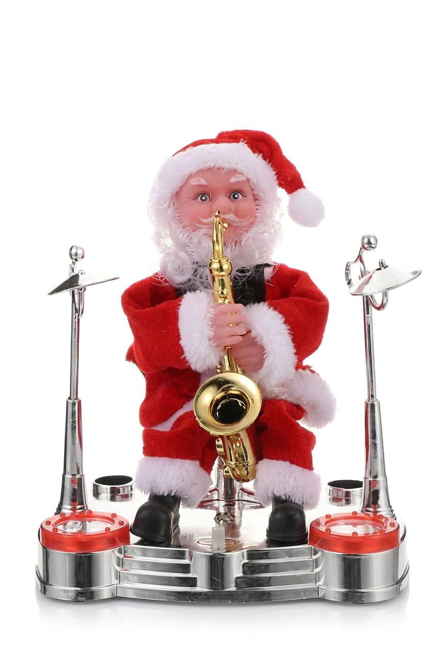 Saxophone Santa studio shot