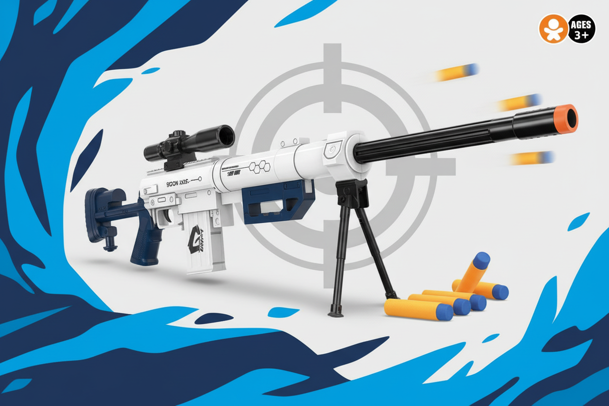 Shooting Game Sniper Rifle Set - Close Up