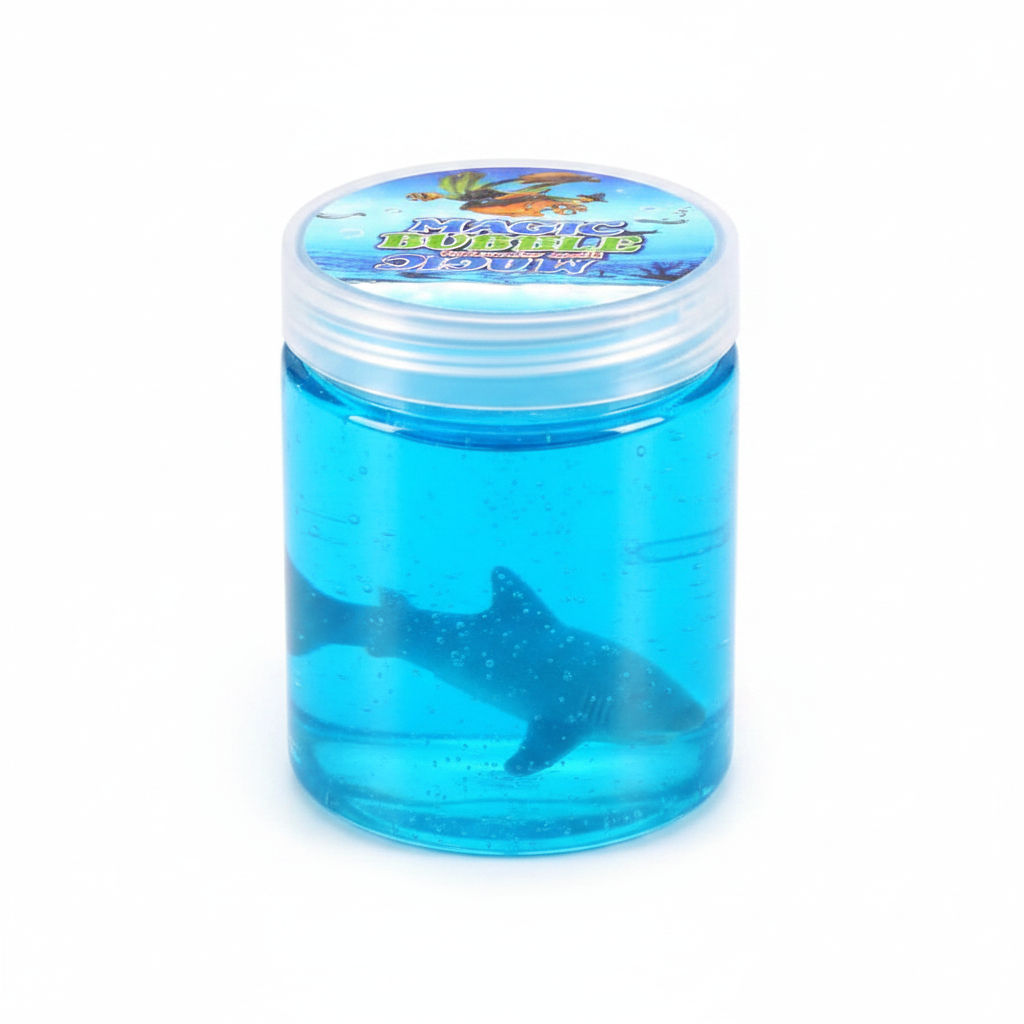 Single blue jar close-up