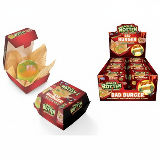 Spoiled Rotten Bad Burger – Flat Lay
