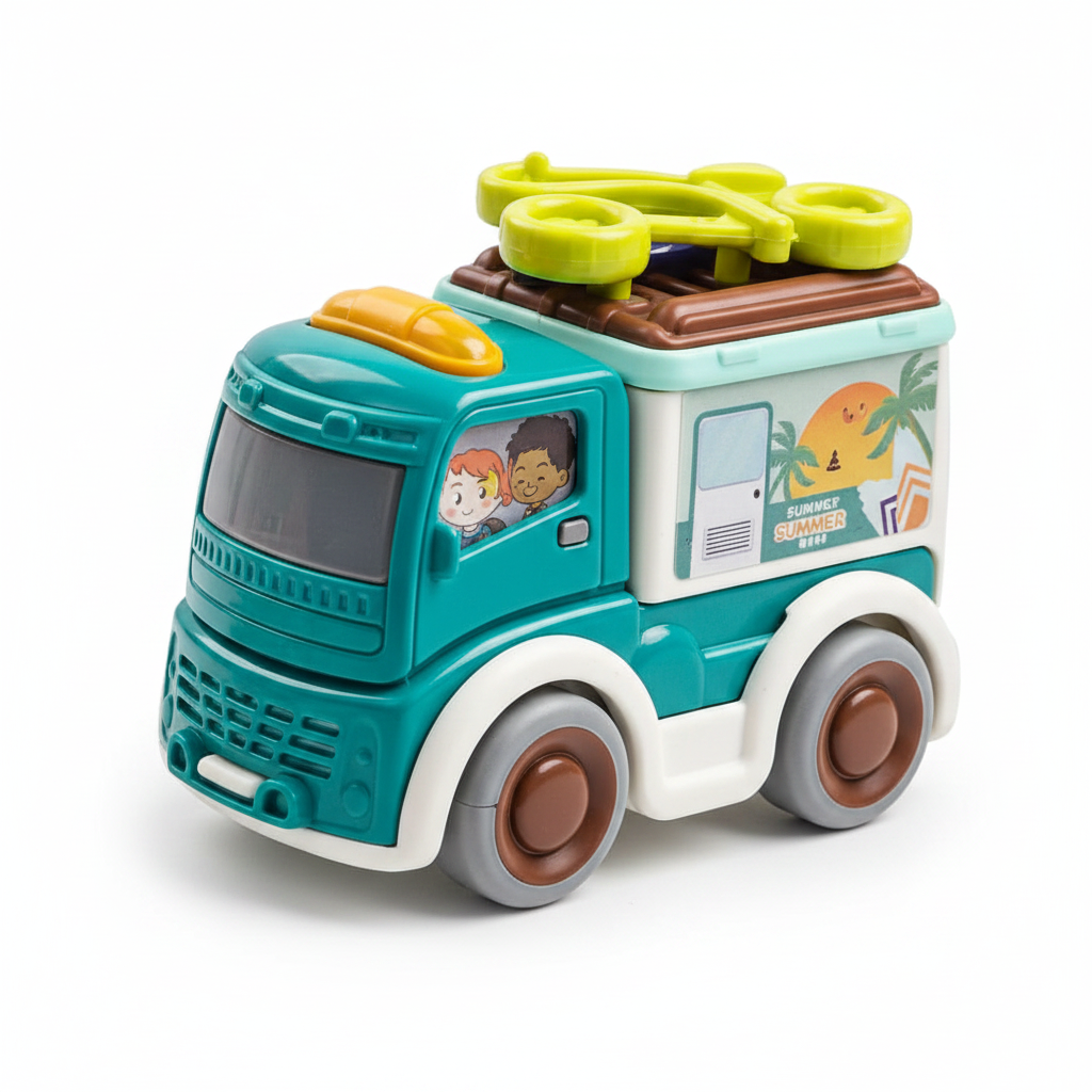 Teal green truck