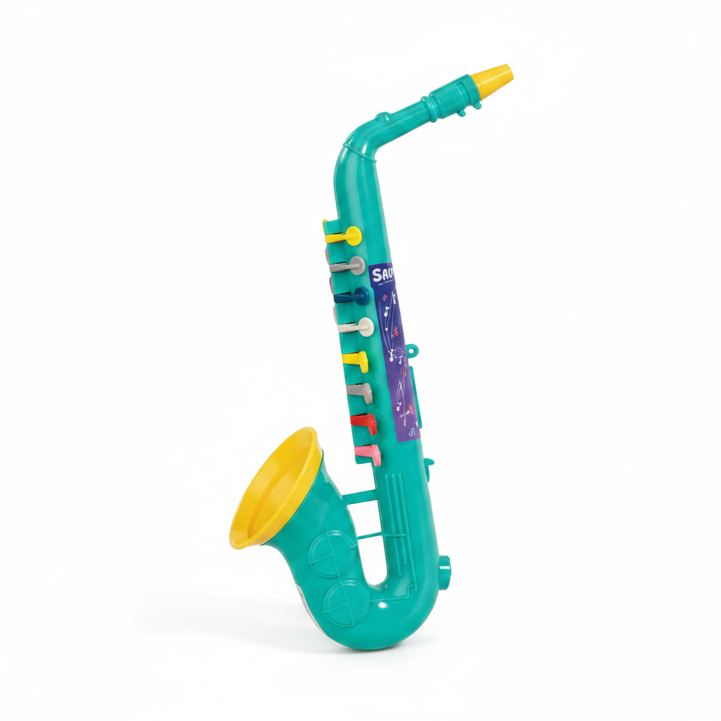 Teal Saxophone Angle View
