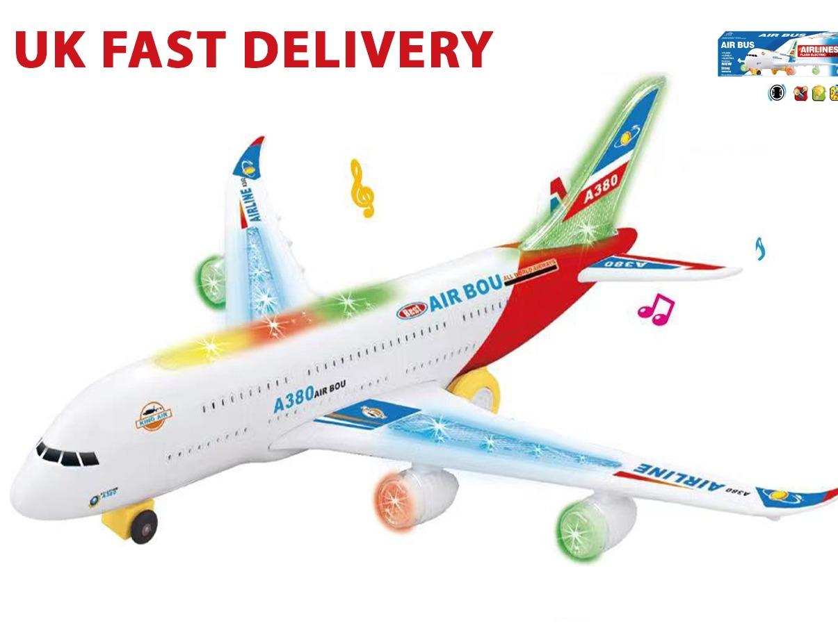 Kids Airbus A380 Airplane Musical Aircraft Kids Toy with Light & Music