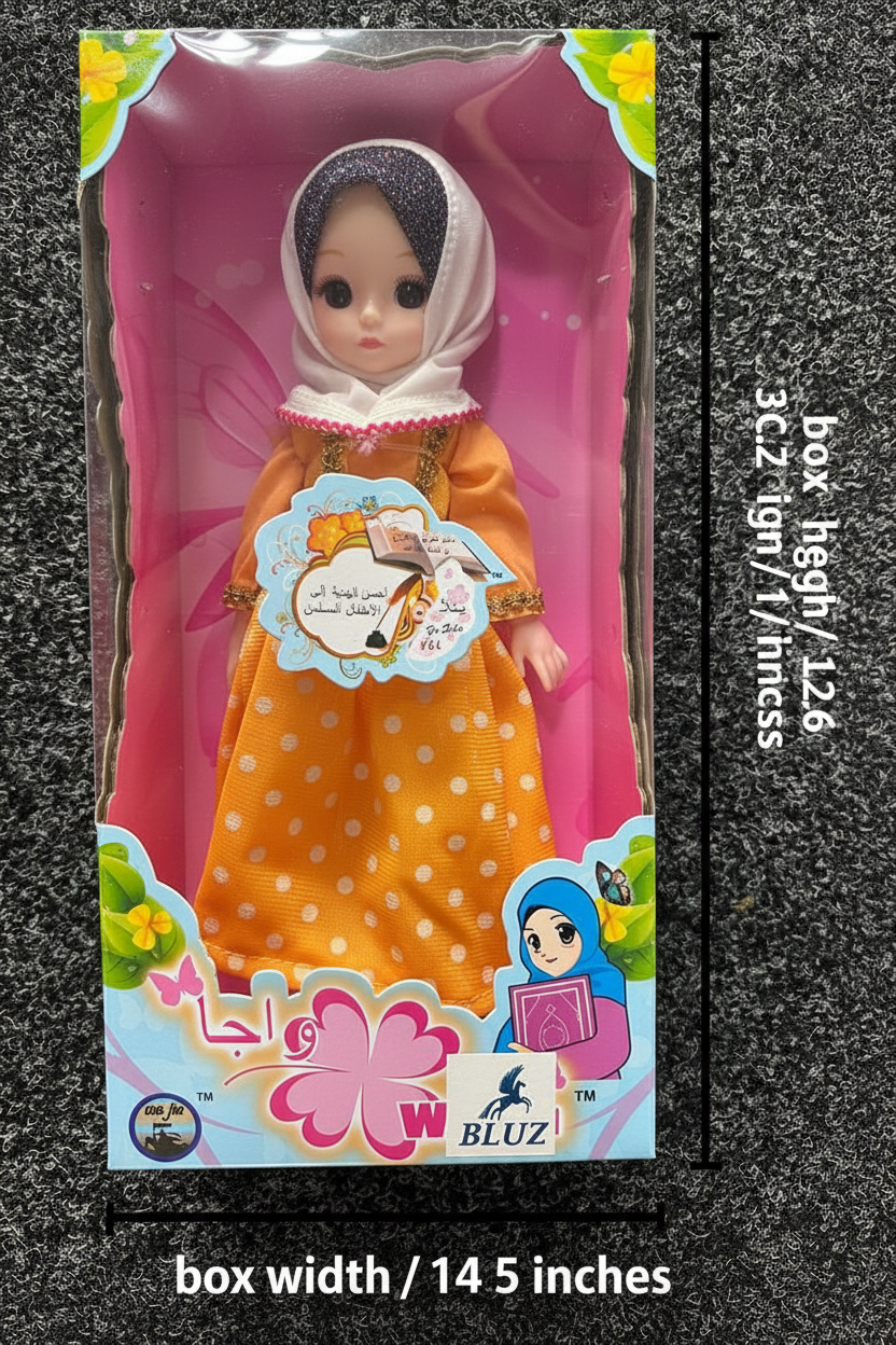 Wa Jia Orange Doll – Dimensions