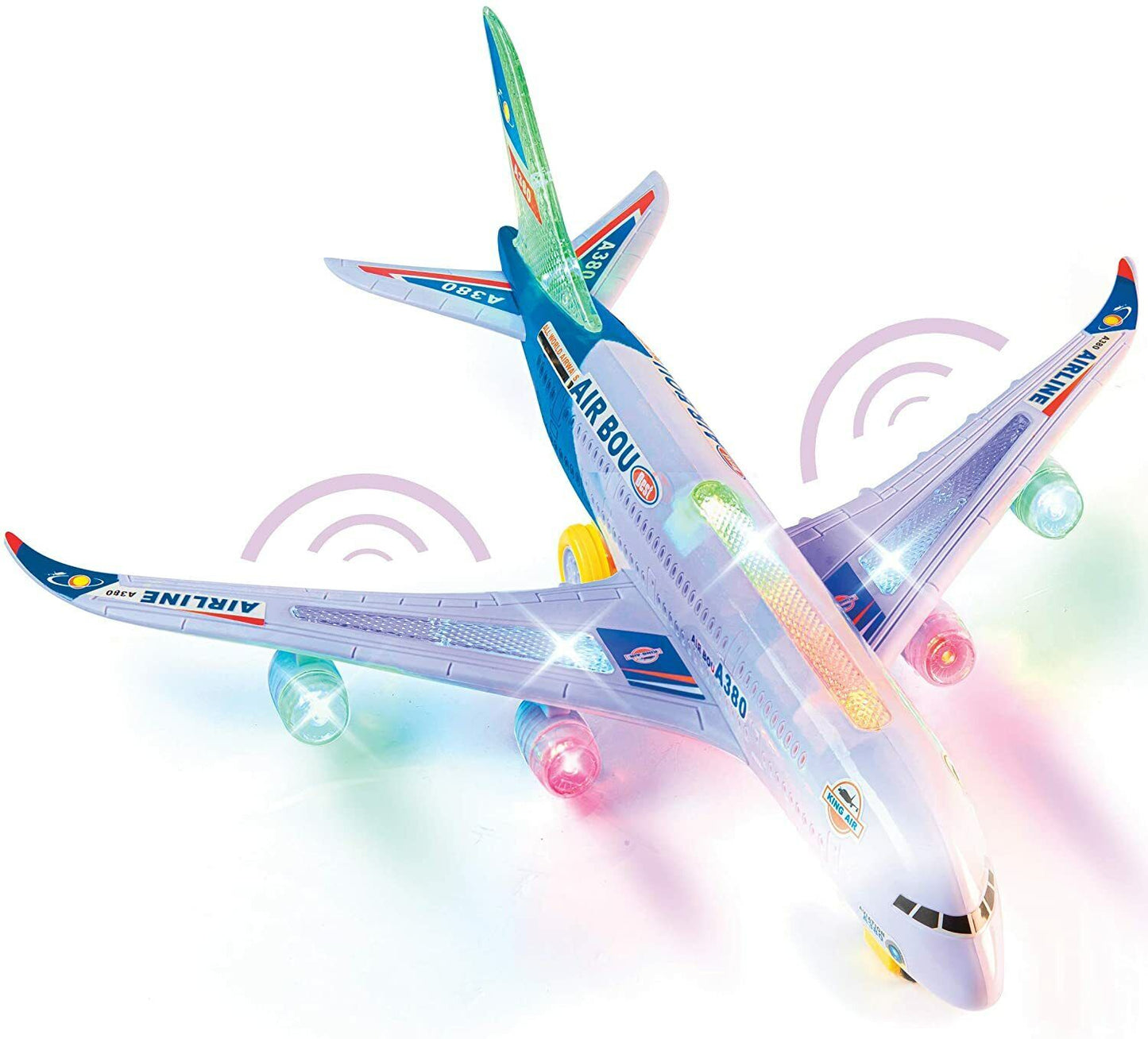 Kids Airbus A380 Airplane Musical Aircraft Kids Toy with Light & Music