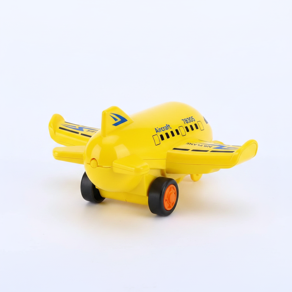 Yellow Cartoon Airplane