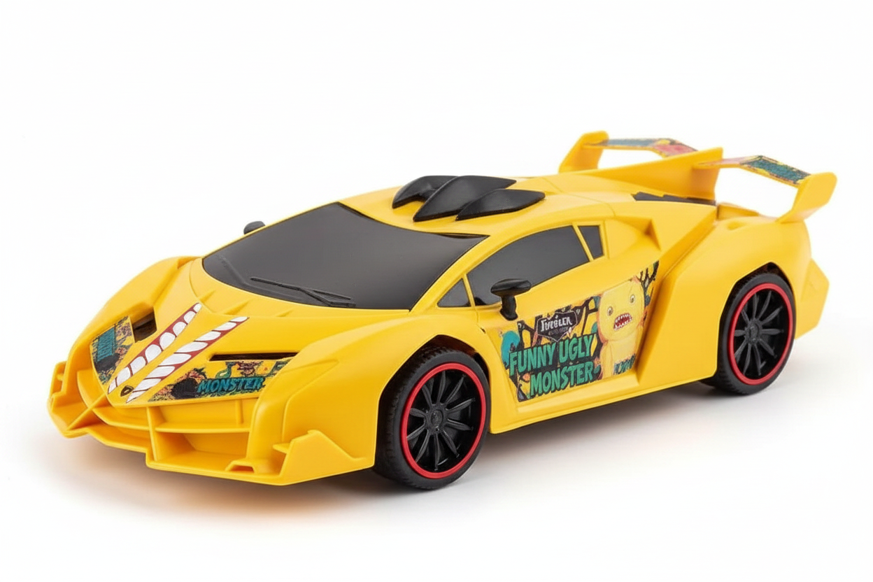 Yellow Fuggler Race Car